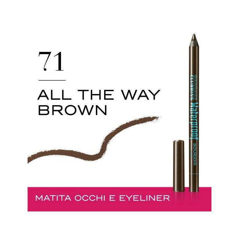 Bourjois Contour Clubbing Waterproof Matita Occhi 1,2g 071 All The Way Brown