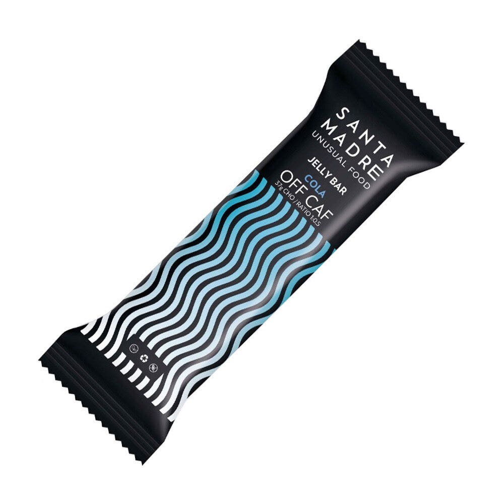 Barrita energética de gelatina Off Caf con sabor a fresa 45 g
