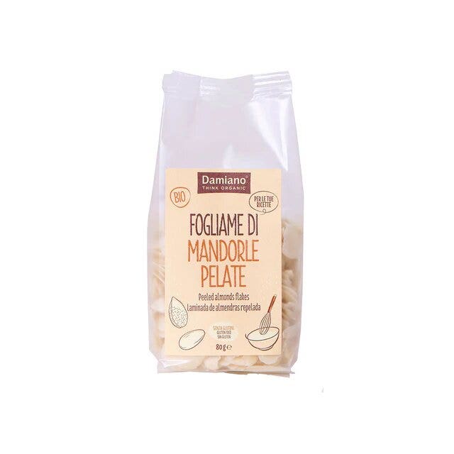 Damiano Fogliame Di Mandorle Pelate 80g