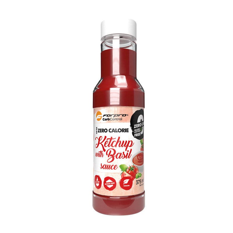 Salsa de ketchup y albahaca sin calorías 375 ml