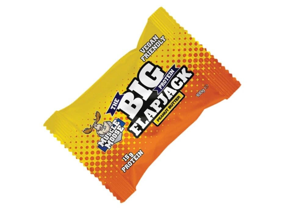 Muscle Moose Big Protein Flapjack Sabor mantequilla de cacahuete 100 g