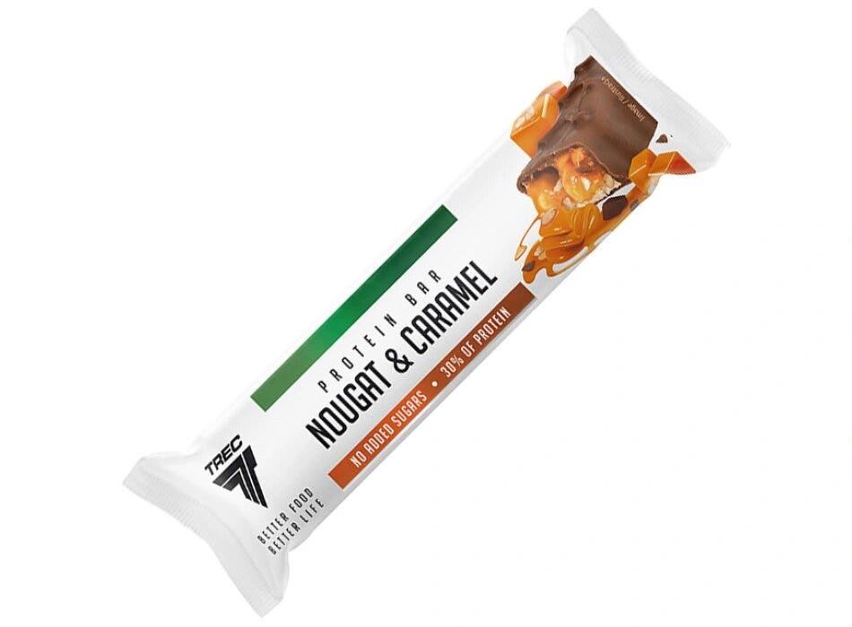 Barrita proteica Trec Nutrition sabor turrón y caramelo 46 g