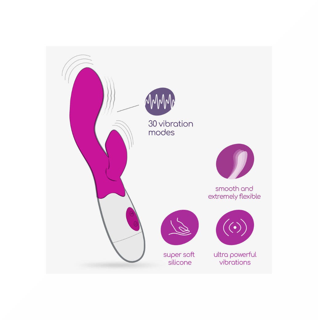 Crushious Cherie Vibratore Con Stimolatore Clitorideo + Lubrificante A Base D'acqua