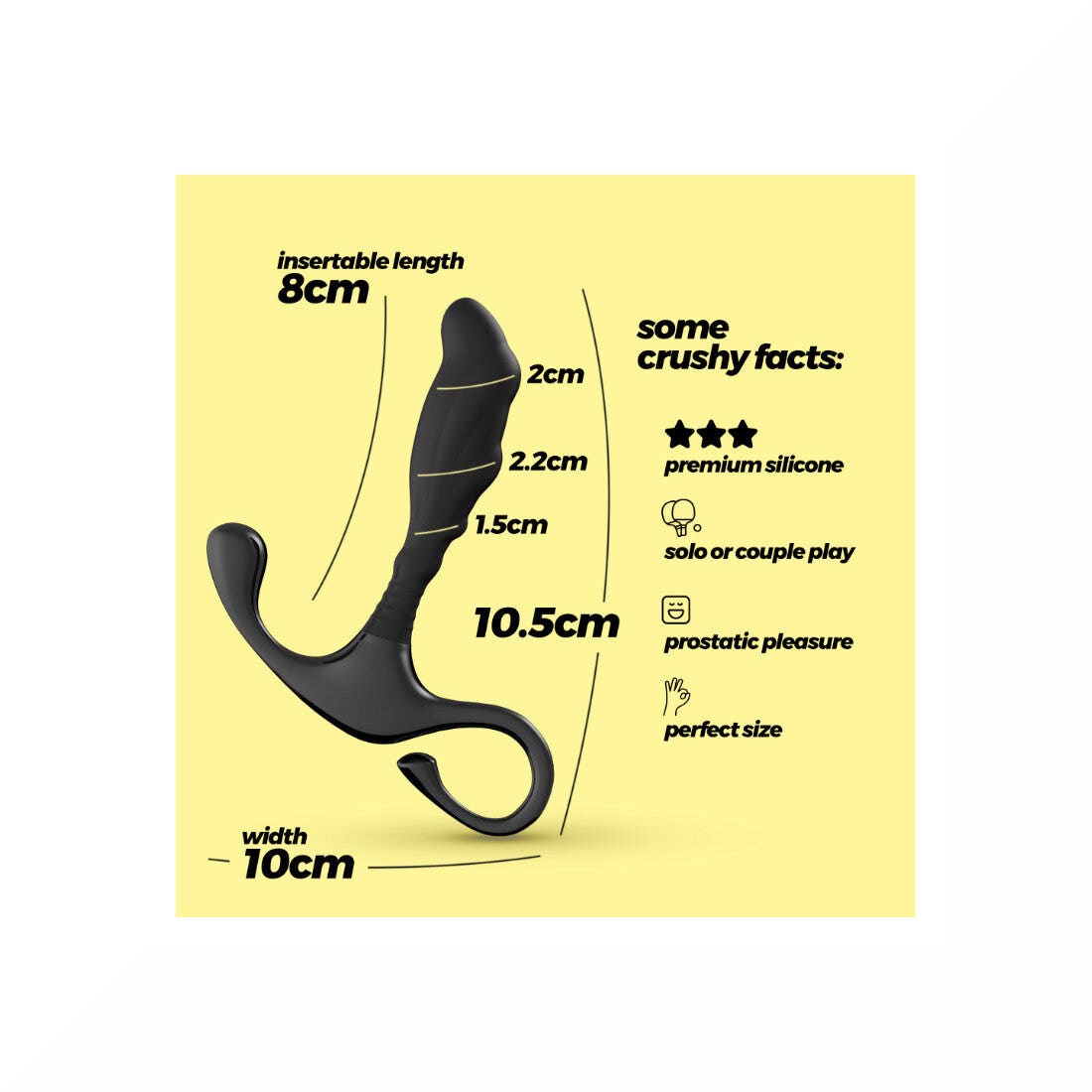 Crushious Djinn Massaggiatore Prostatico In Silicone