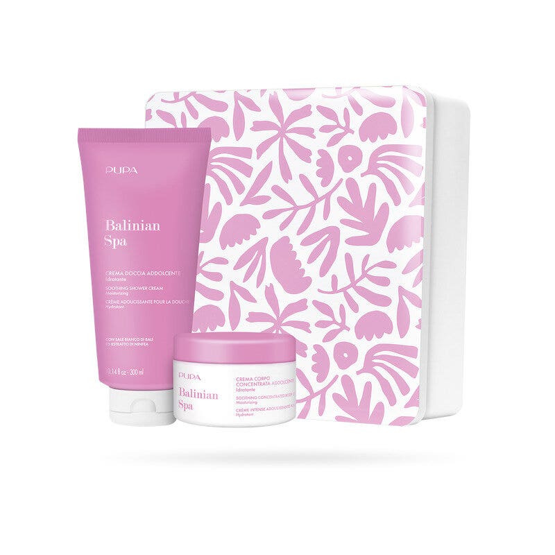 Pupa Balinian Spa Kit: Crema de ducha + Crema corporal concentrada suavizante 300 ml + 150 ml