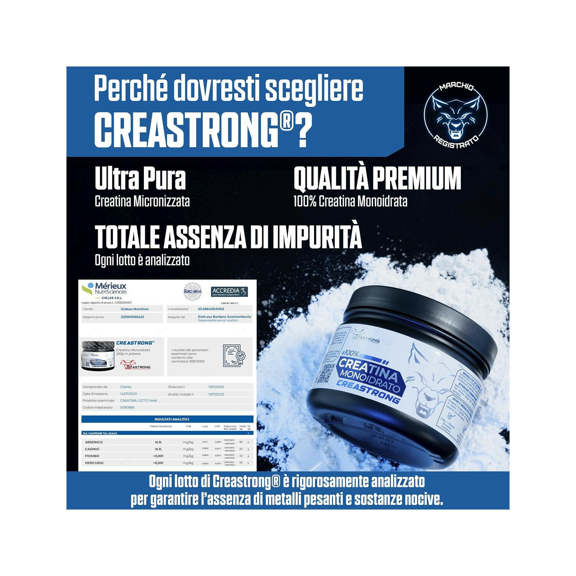 Vitastrong Creatine Monohydrate Creastrong 250g