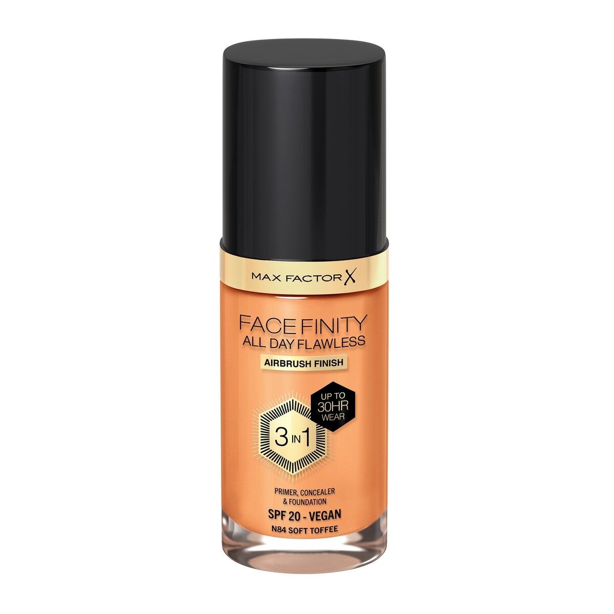 Max Factor Base de maquillaje Facefinity All Day Flawless 3 en 1 N84 Soft Toffee 30 ml