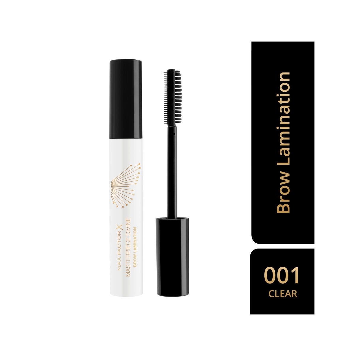 Max Factor Masterpiece Divine Gel per Sopracciglia Effetto Laminazione 001 Clear 8ml