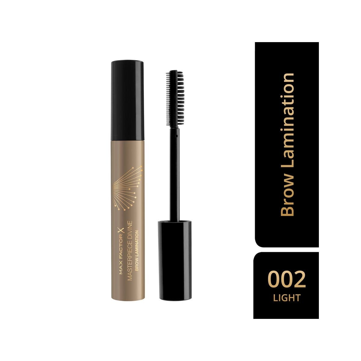 Max Factor Masterpiece Divine Gel para cejas con efecto laminado 002 Light 8 ml