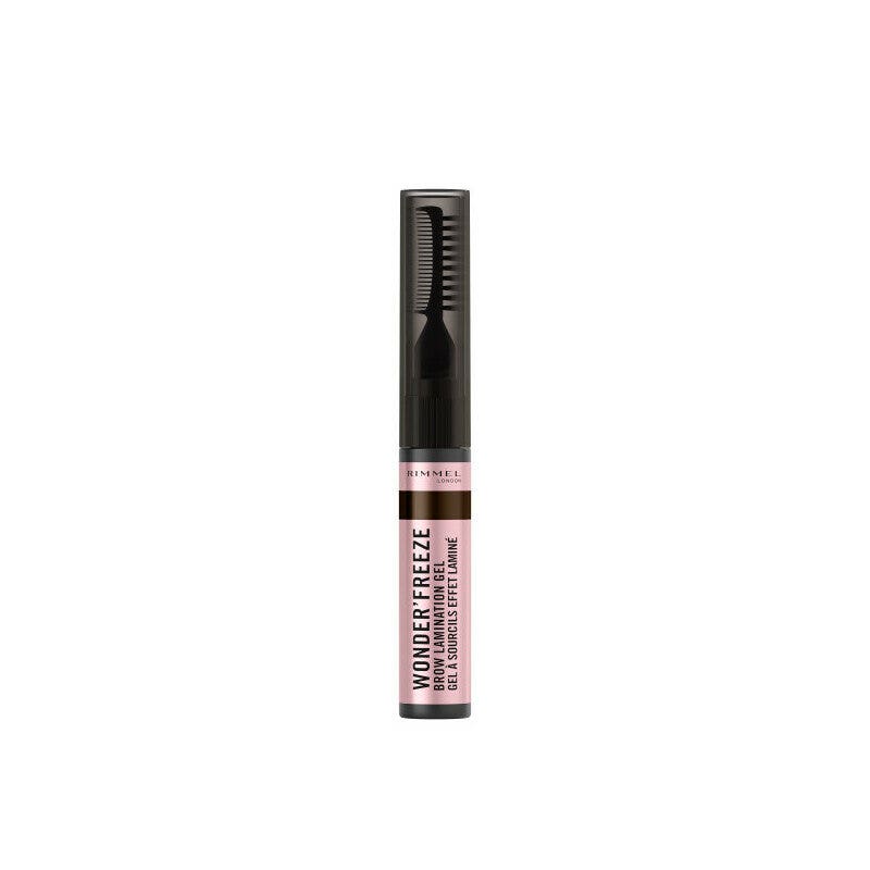 Rimmel Wonder Freeze Brow Lamination Gel Cera para cejas 004 Deep Brown 6 g