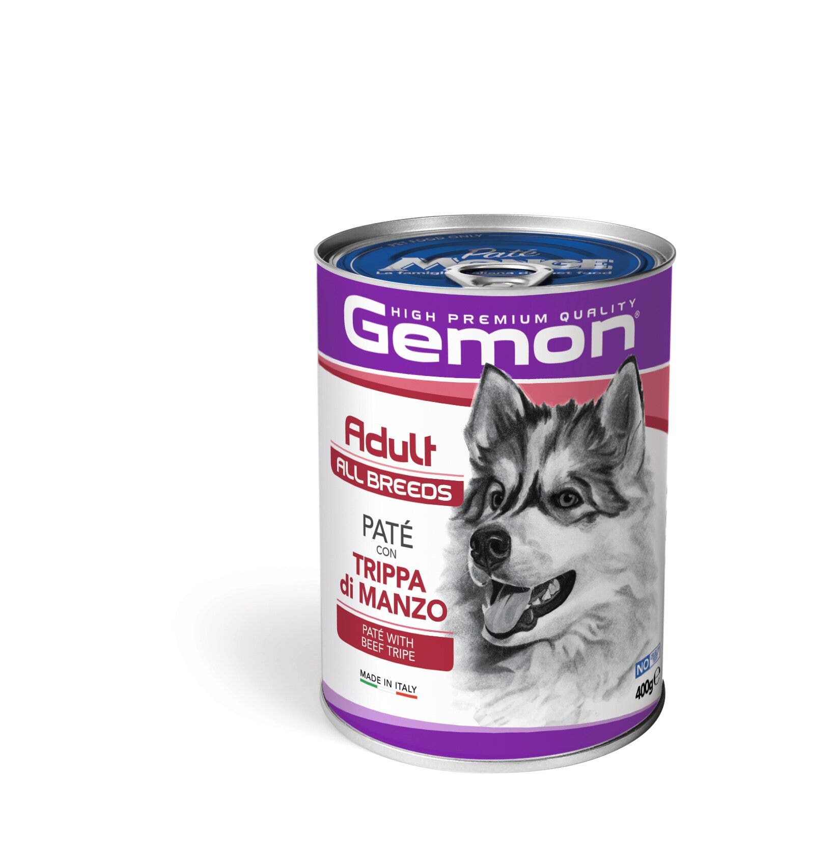 Gemon Paté Trippa Manzo Cibo Umido Cani Adulti 400g
