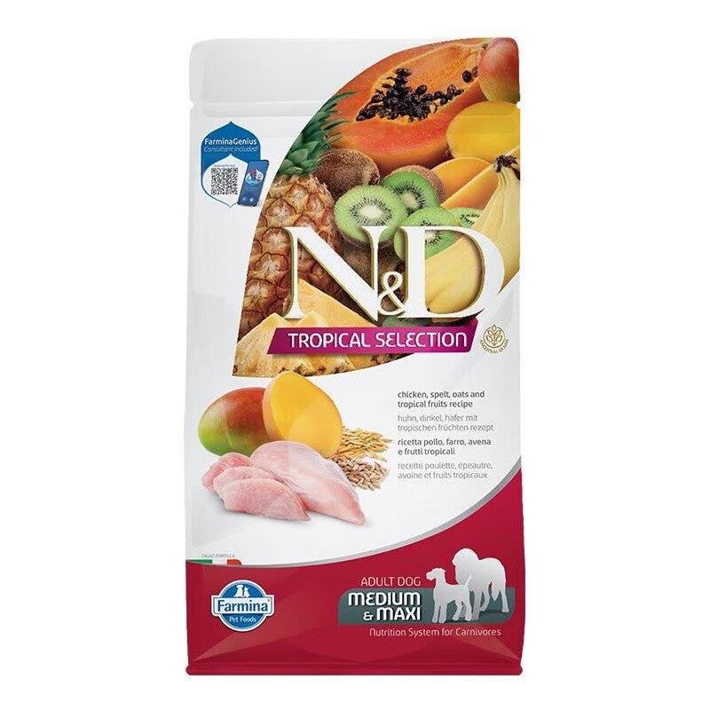 Farmina N&D Dog Medium & Maxi Tropical Selection Pollo para perros adultos 10 kg