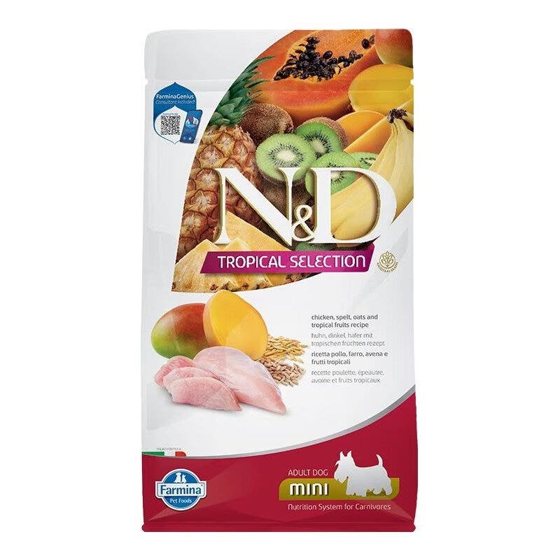 Farmina N&D Dog Mini Tropical Selection Pollo para perros adultos 1,5 kg