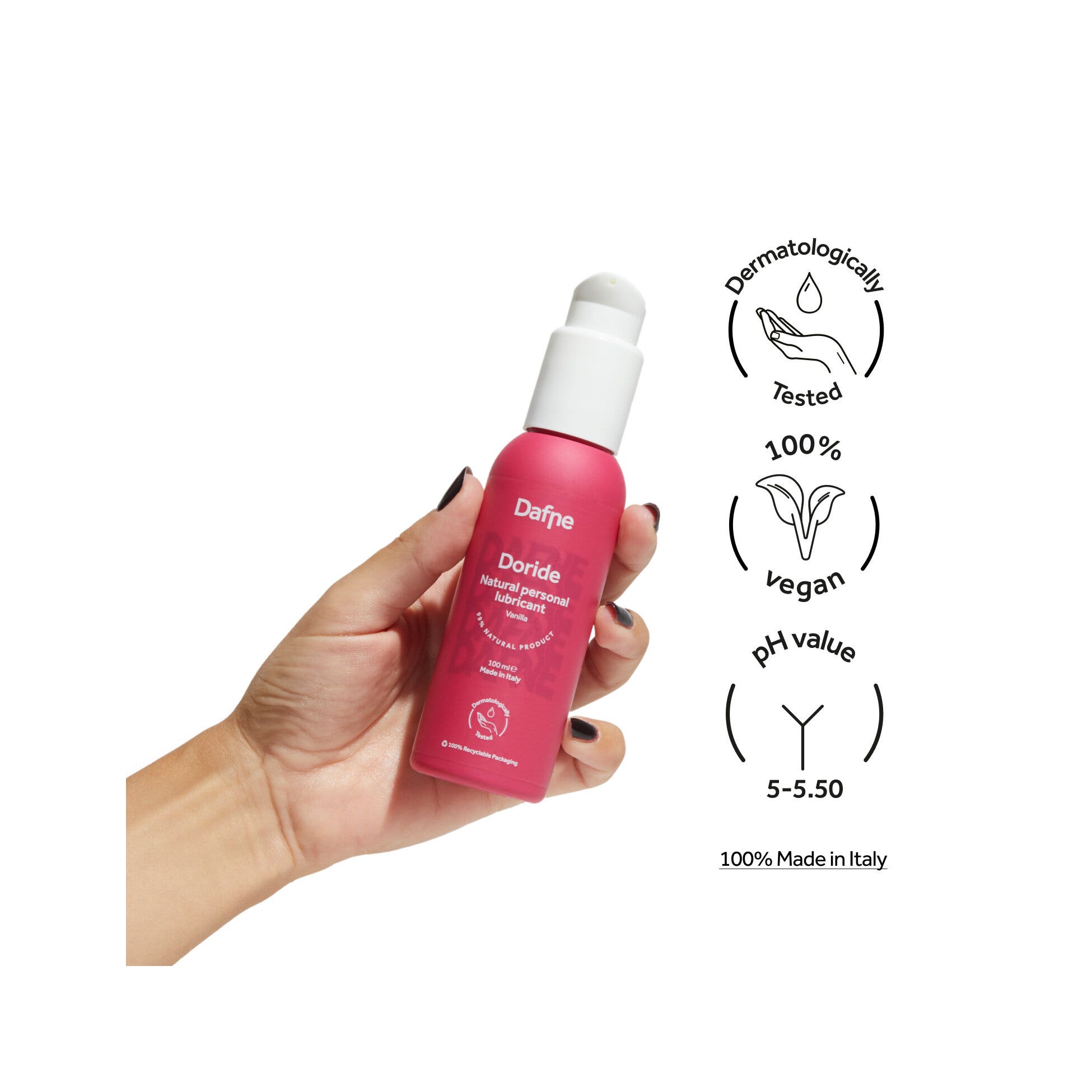 Dafne Lubricante Sexual Íntimo Natural Vainilla 100ml-2