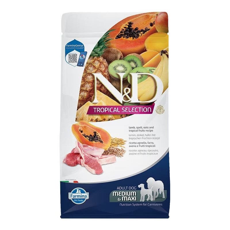 Farmina N&D Dog Medium & Maxi Tropical Selection Cordero para perros adultos 10 kg