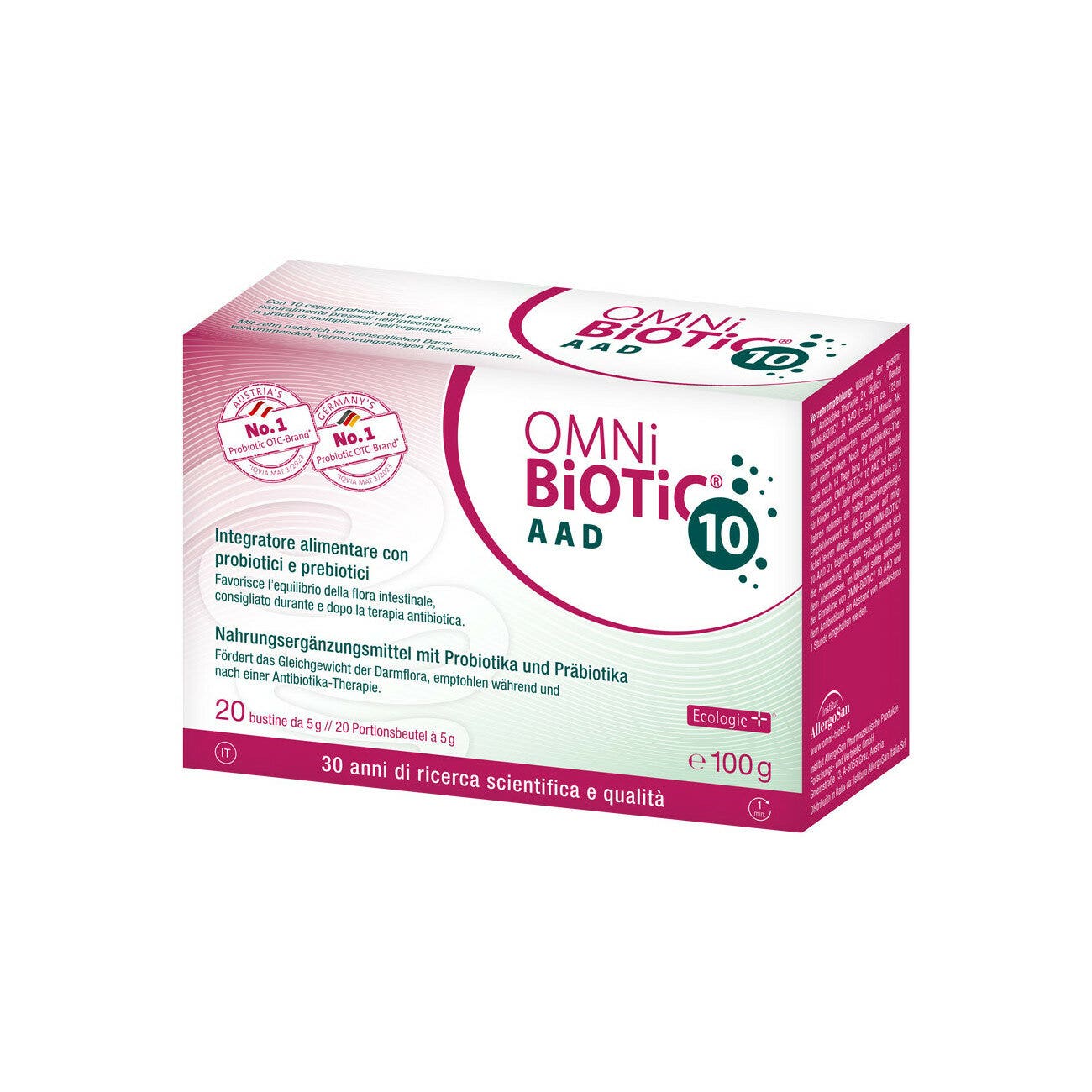 Omni Biotic 10 AAD, 20 sobres de 5 g