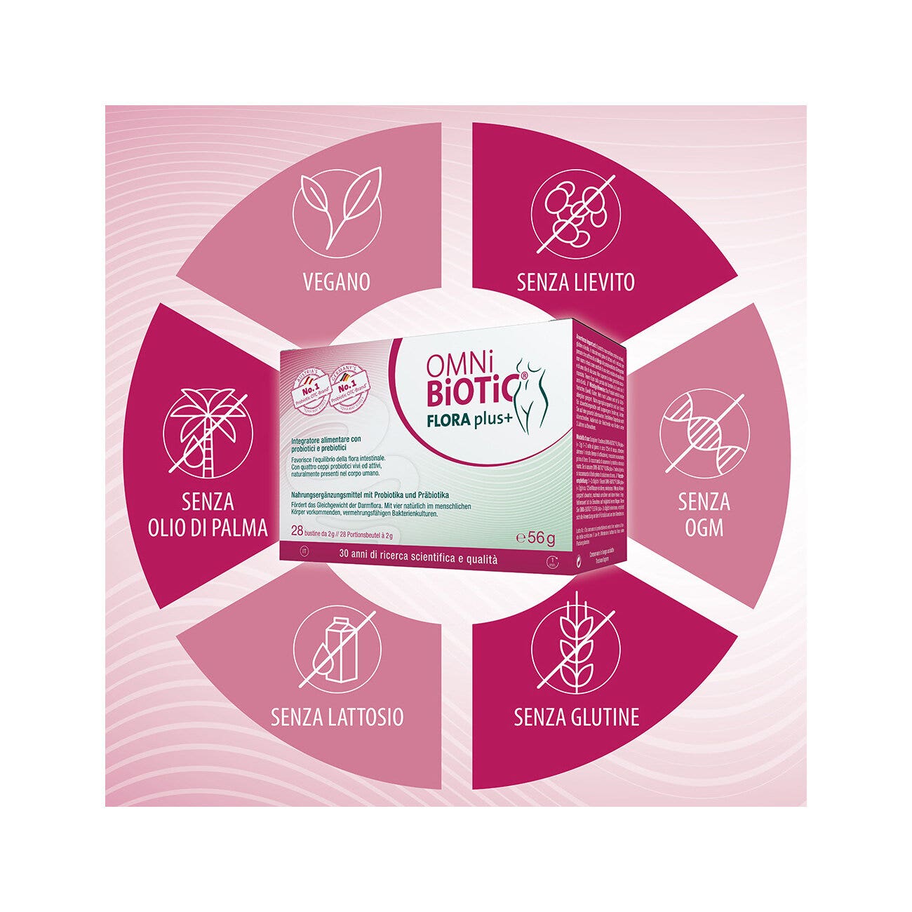 Omni Biotic Flora Plus+ 28 sobres de 56 g