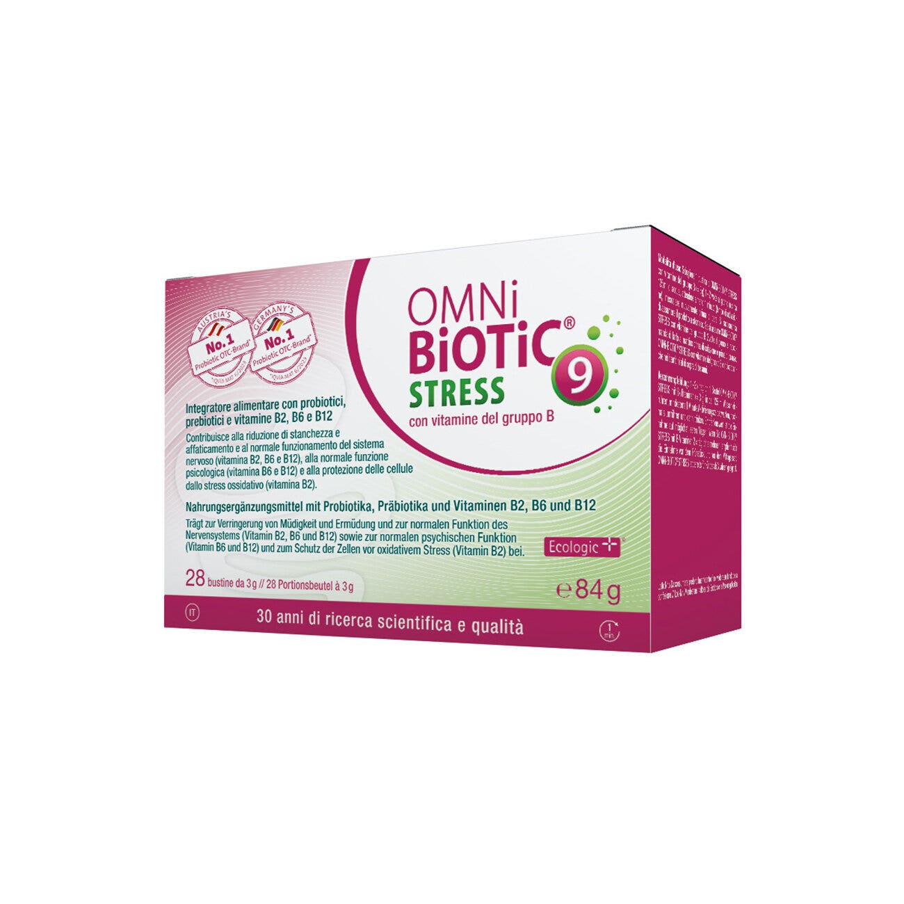 Omni Biotic Stress Vitaminas del Grupo B 28 sobres de 3 g