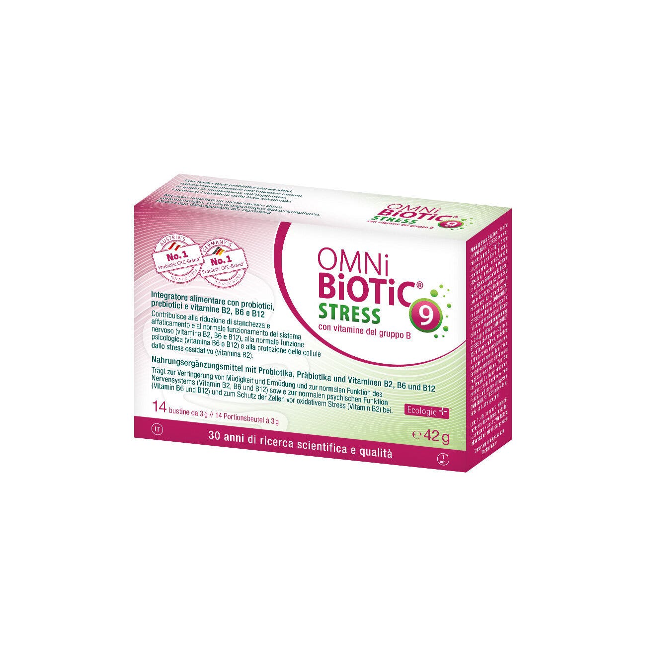 Omni Biotic Stress Vitaminas del Grupo B 14 sobres de 3 g
