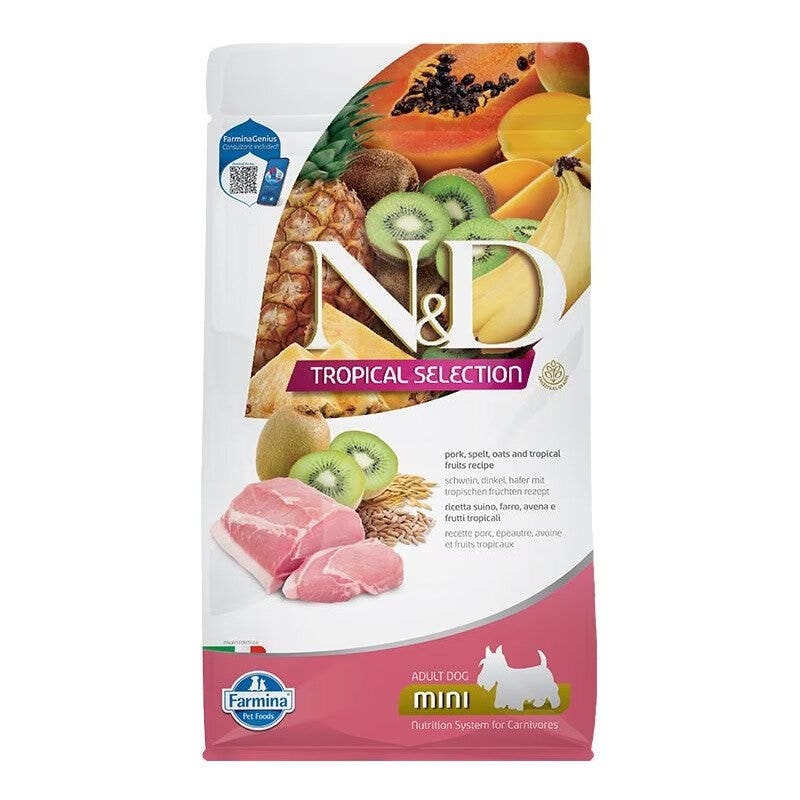 Farmina N&D Dog Mini Tropical Selection Pork para perros adultos 1,5 kg