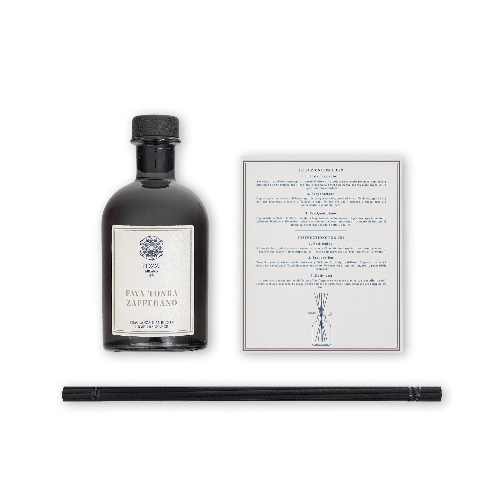 Pozzi Milano Fragancia De Hogar Haba Tonka Y Azafrán 250ml-3