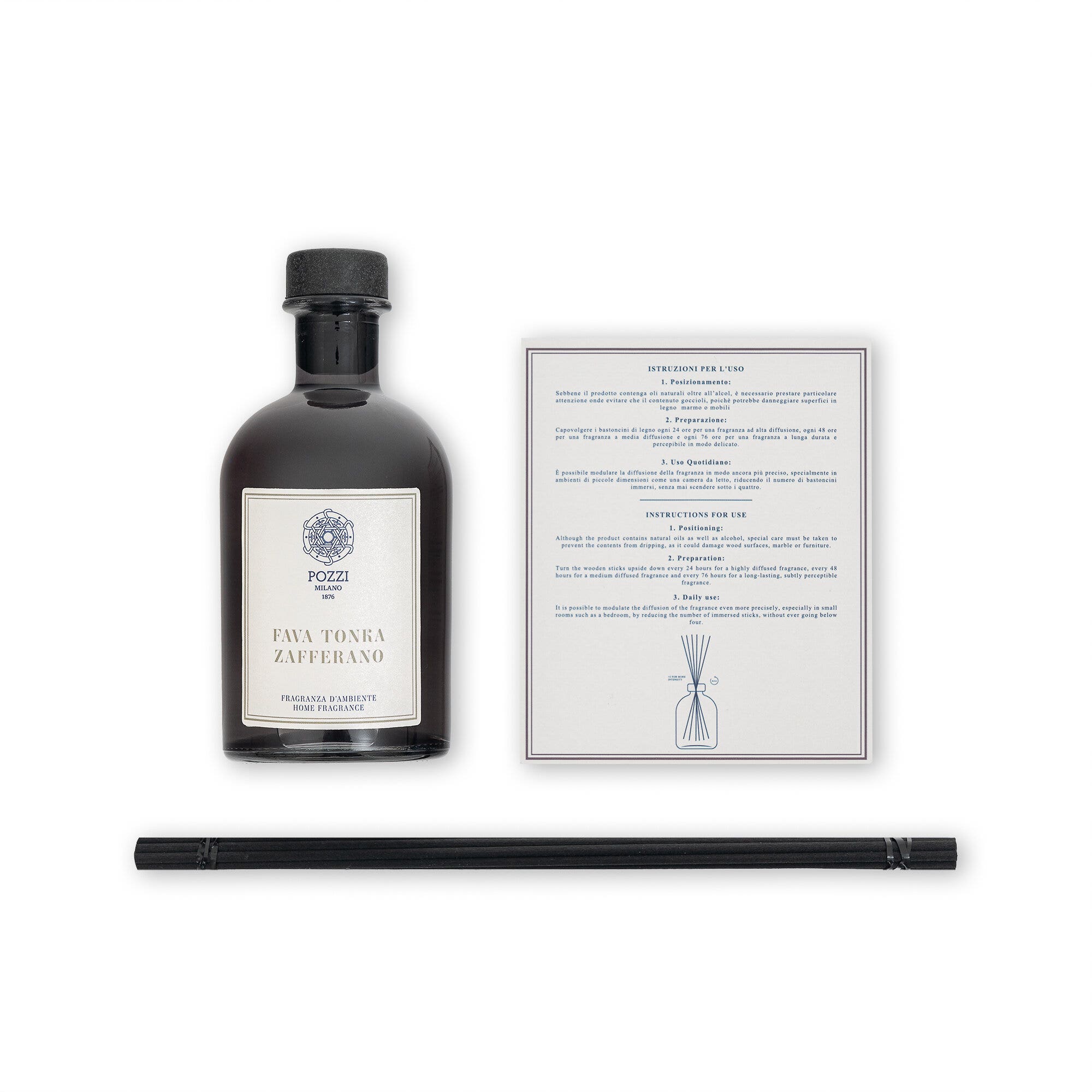 Pozzi Milano Fragancia De Hogar Haba Tonka Y Azafrán 250ml-3