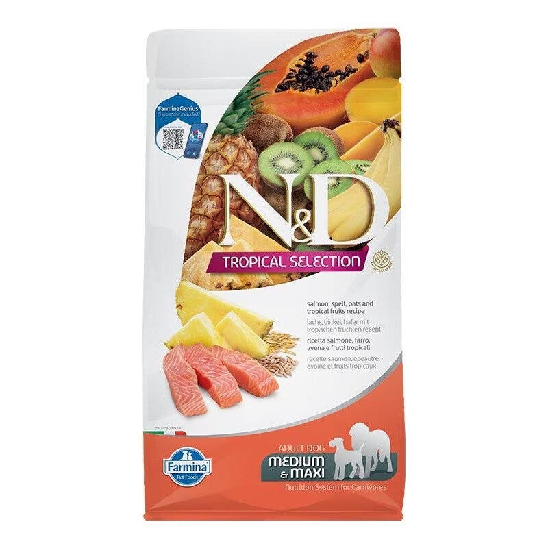 Farmina N&D Dog Medium & Maxi Tropical Selection Salmón para perros adultos 2 kg