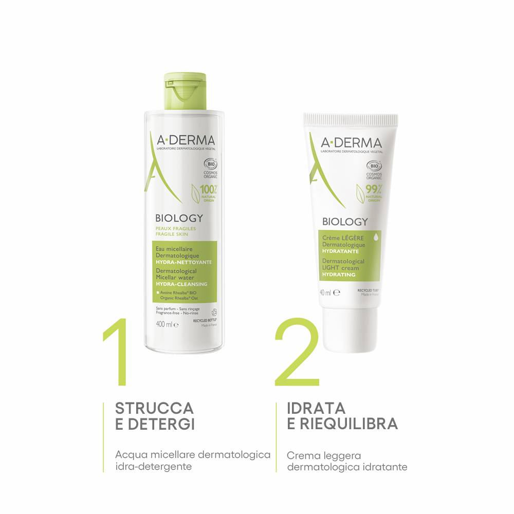 A-Derma Biology Crema Leggera Dermatologica Idratante 40ml