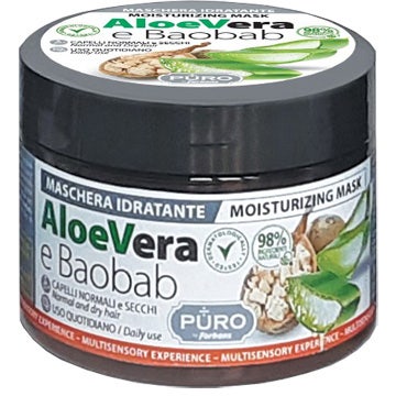 Forhans Puro Mascarilla Bio Hidratante de Aloe Vera y Baobab 250 ml