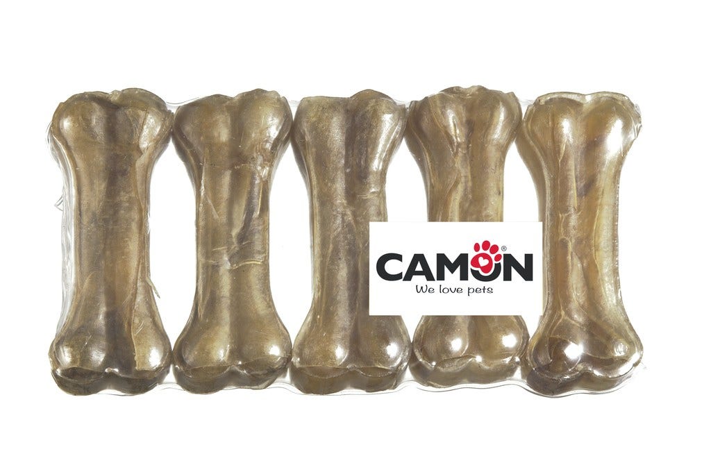 Camon Hueso de Piel de Vacuno para Perros 10cm 4 Piezas 200g-2