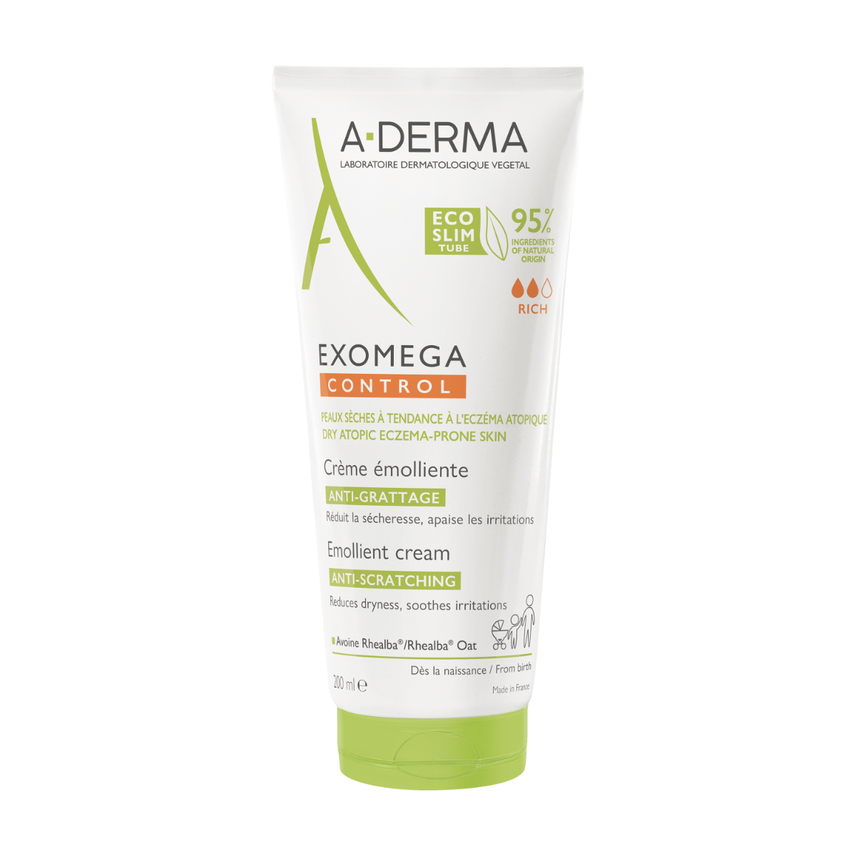 A-Derma Exomega Control Crema Emoliente Anti-Picor 200 ml
