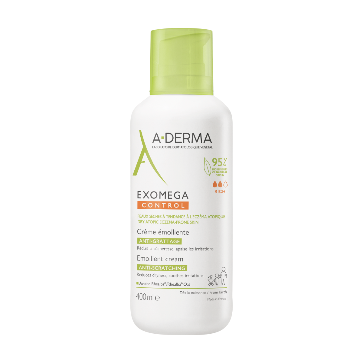 A-Derma Exomega Control Crema Emoliente Anti-Picor 400 ml