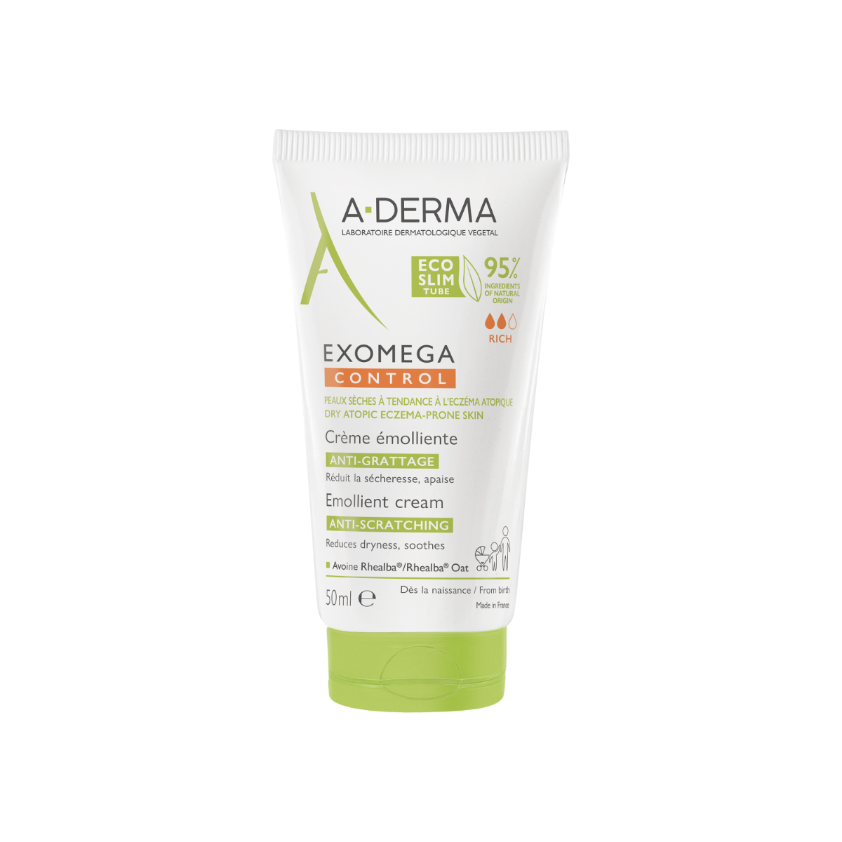 A-Derma Exomega Control Crema emoliente anti-picor 50 ml