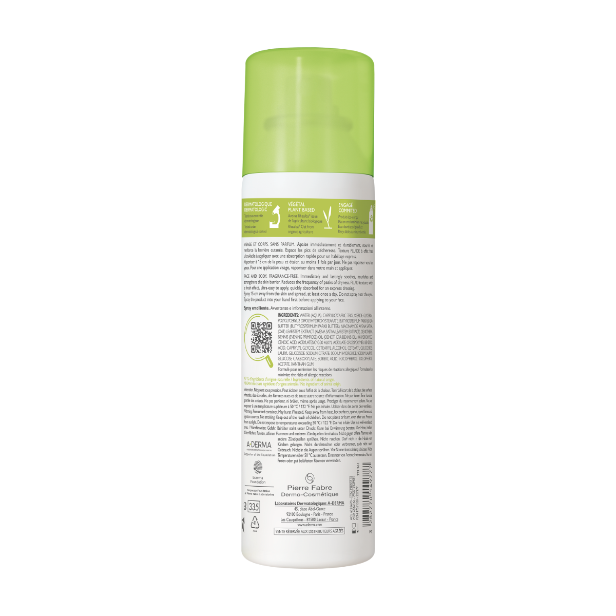 A-Derma Exomega Control Spray Emoliente Anti-Picor 200 ml