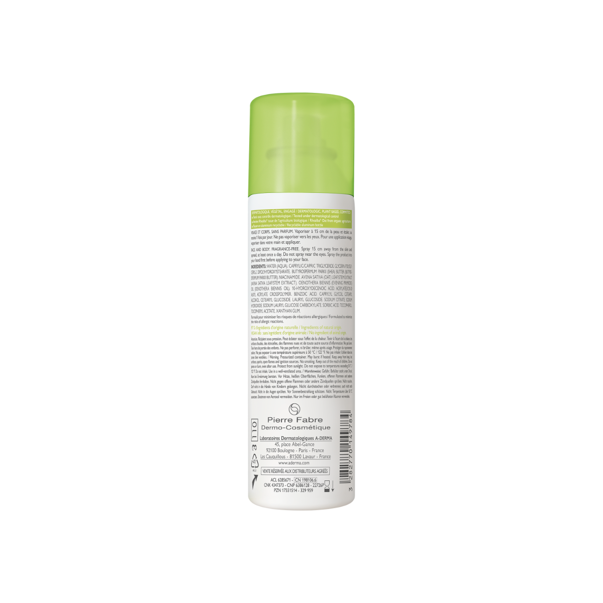 A-Derma Exomega Control Spray Emolliente Anti-Grattage 50ml