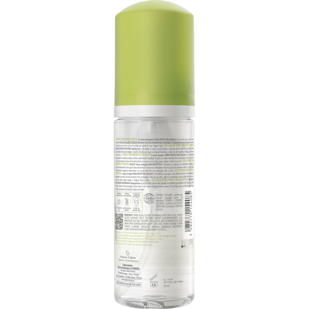 A-Derma Biology Mousse Detergente Dermatologica Idra-protettiva 150ml