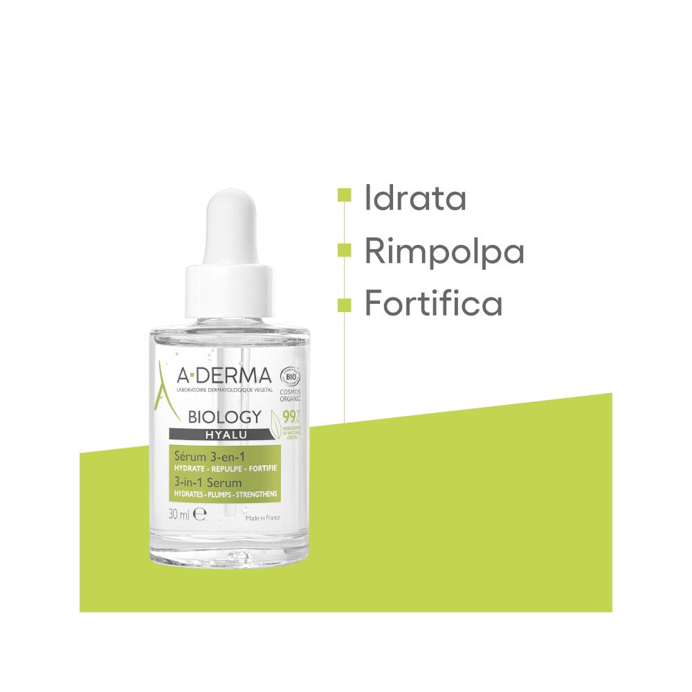 A-Derma Biology Hyalu Siero 3-in-1 Idratante 30ml
