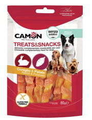 Camon Tiras de Conejo y Boniato para Perros 80g 11cm-2