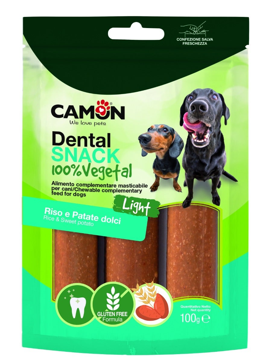 Camon Snack Para Perros Cannoli 100% Vegetal Con Arroz Y Boniatos 100g-2