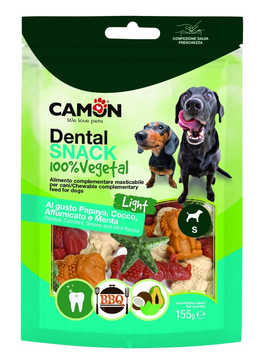 Camon Snack dental AnimalVeg Talla S Cuatro sabores Perros 155 g