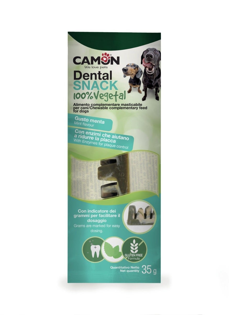 Camon Dental Snack Con Enzimi Attivi Per Cani 35g 12cm