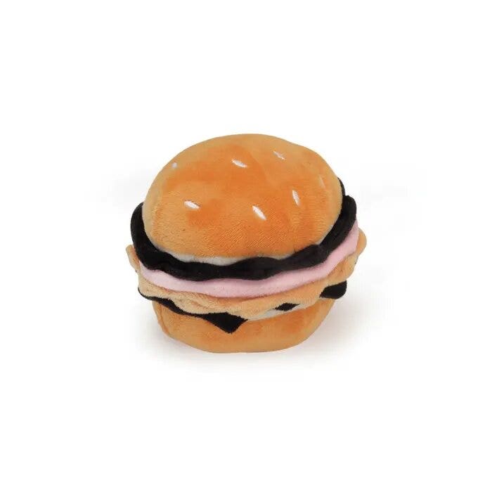 Camon Gioco Hamburger in Poliestere Con Squeaker  Per Cani