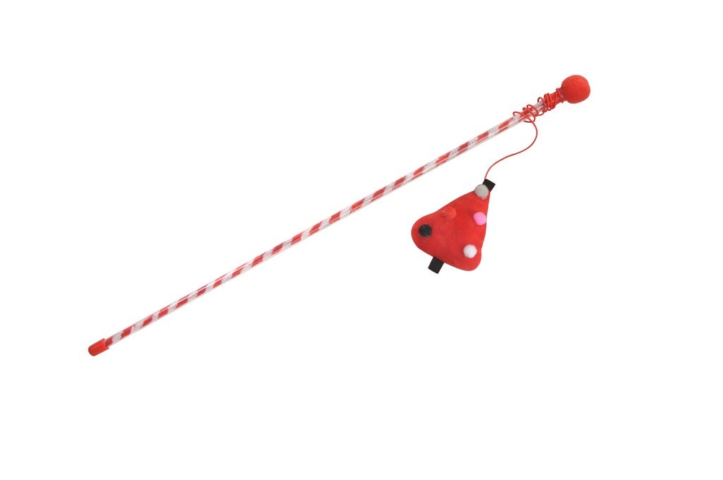 Camon Cannetta Natalizia Con Albero Di Natale E Pon-pon Per Gatti