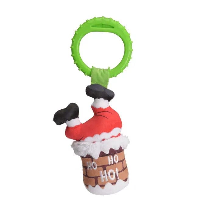 Camon Babbo Natale Nel Camino in Peluche E Tpr Per Cani 35cm