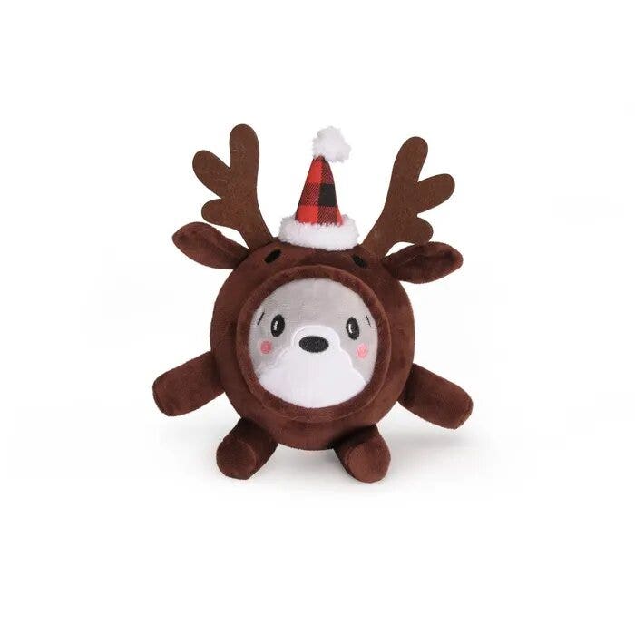Camon Pupazzo A Forma Di Renna In Peluche Con Squeaker