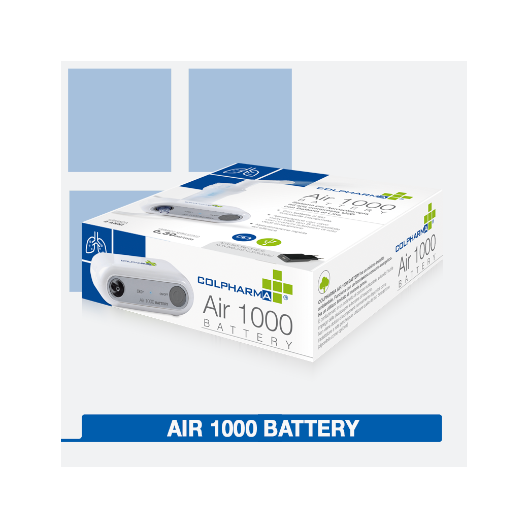Colpharma Aerosol A Batteria Portatile Con Microcompressore Air 100 Battery
