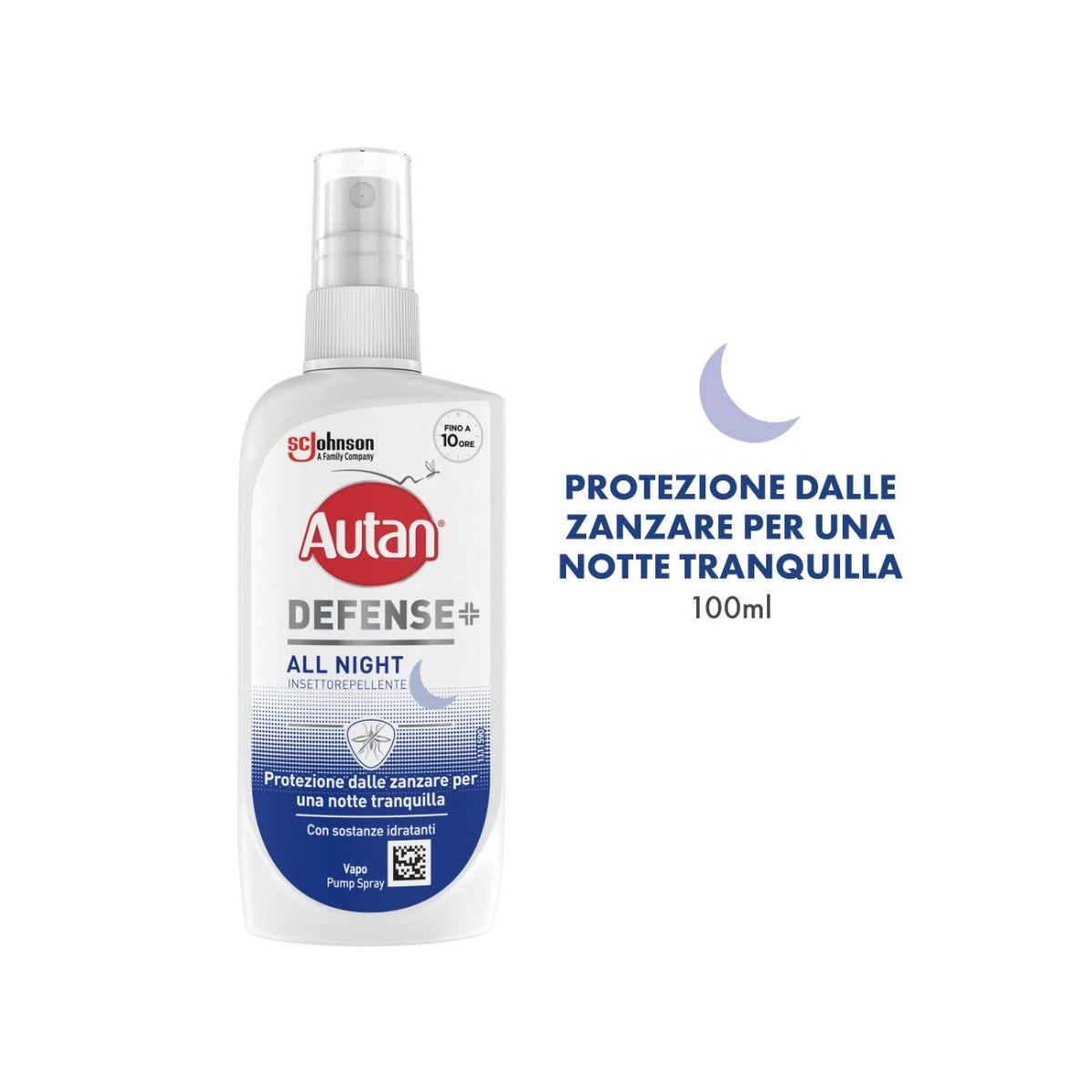 Autan Defense All Night Spray Antizanzare Tafani E Zecche Con Sostanze Idratanti 100ml