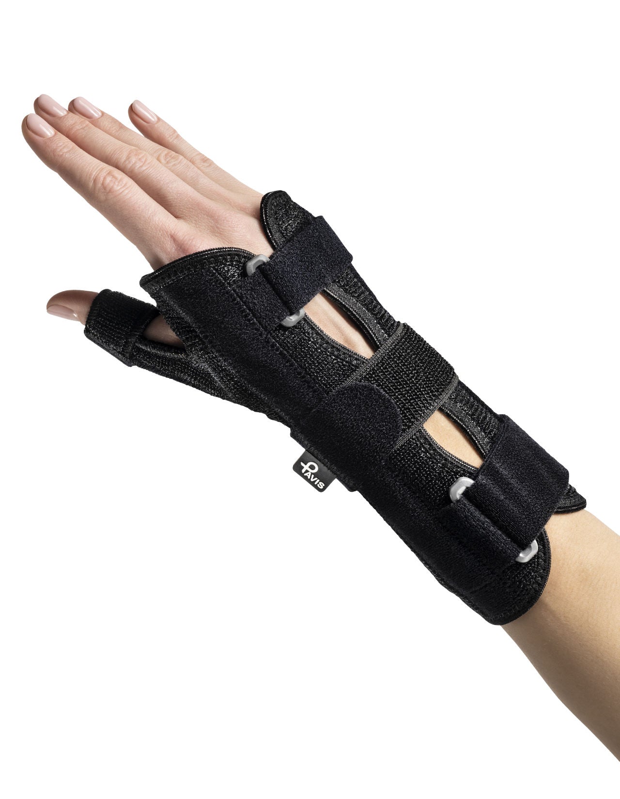 Pavis P-Fix + Muñequera con varilla y soporte para el pulgar, color negro, cod. 134
