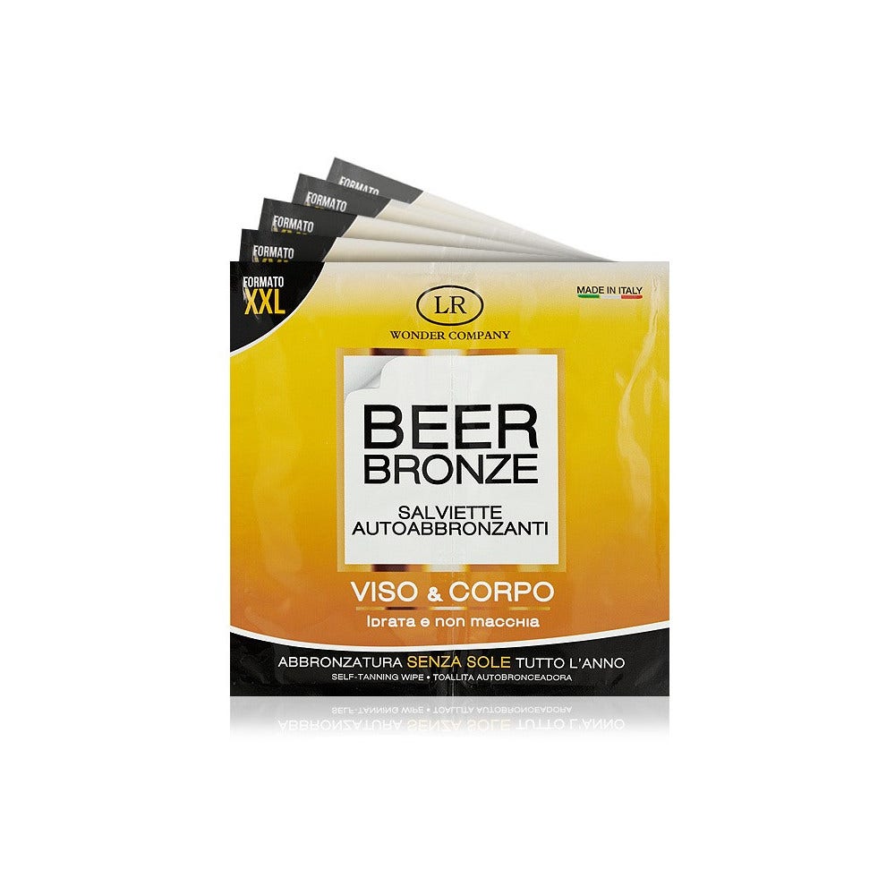LR Wonder Company Beer Bronze Toallitas autobronceadoras 1 pieza-1