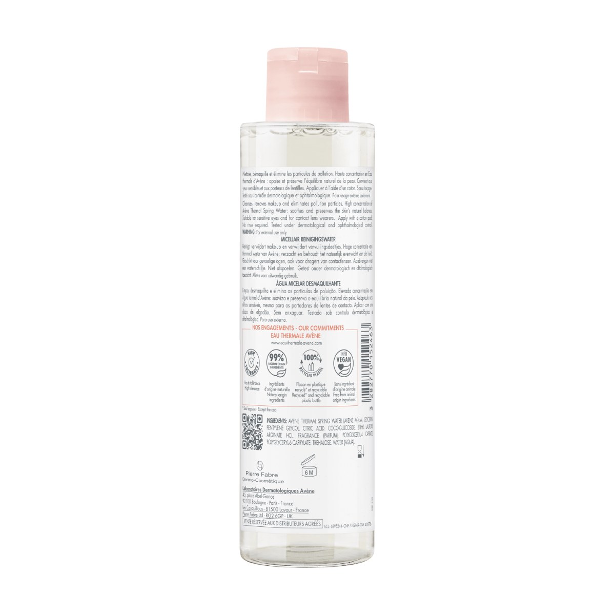 Eau Thermale Avène Les Essentiels Agua Micelar Limpiadora y Desmaquillante 200 ml